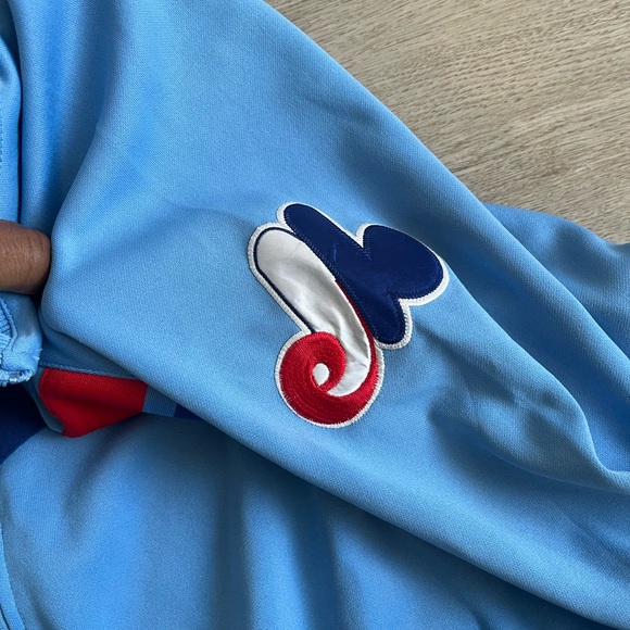 Nike Light Blue Montreal Expos zipup Jacket - Picture 5 of 7